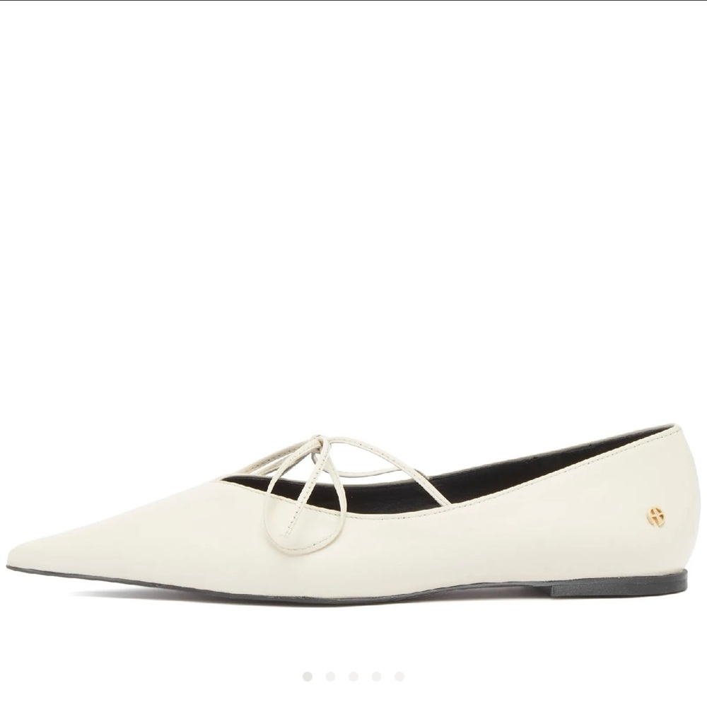Anine Bing Nikki Flats Ivory (39)